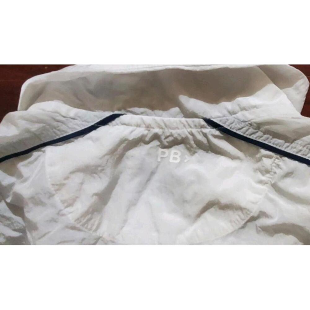 YPB Jacket Shorts Set Womens S-M Full Zip Lounge Activewear Matching White Blue - Picture 9 of 9